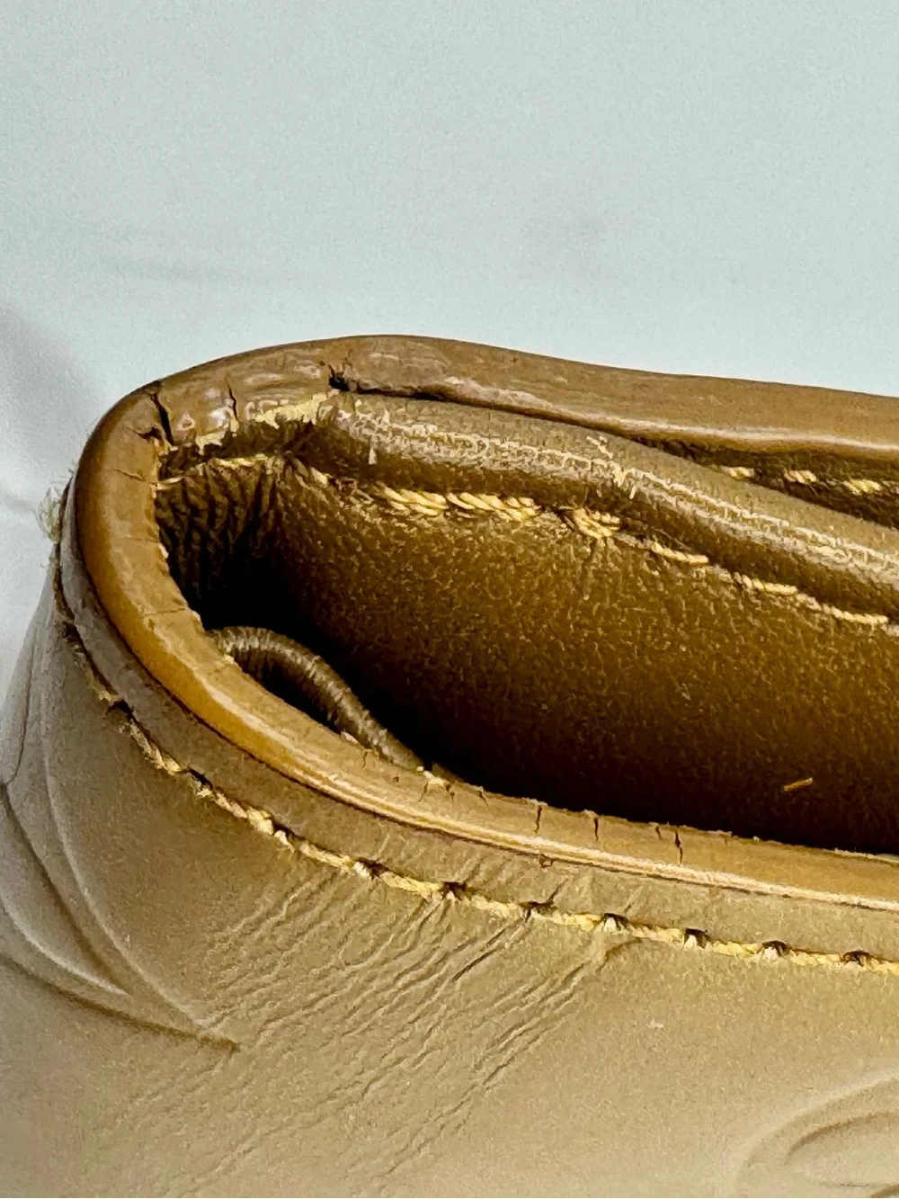 Louis Vuitton Verniz Gold Compact Embossed Monogram Wallet